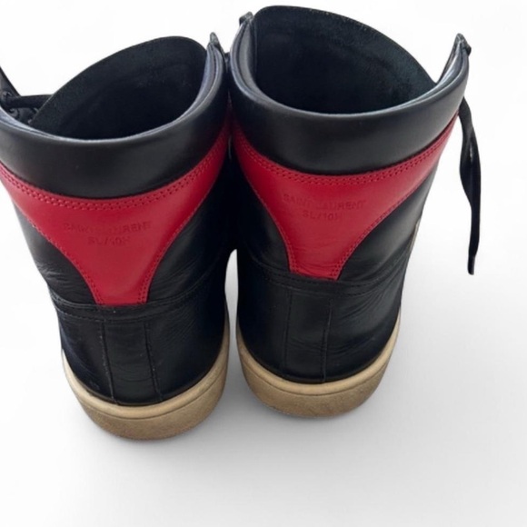 Saint Laurent YSL SL 10H Leather High-Top Sneaker Size 40 7 - Picture 5 of 8